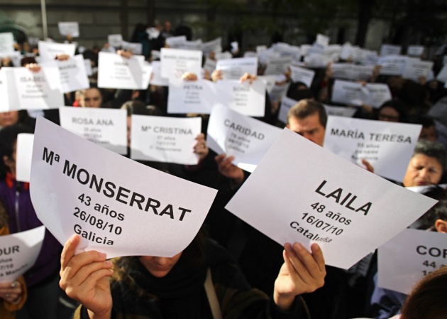 Concentracion en contra de la violencia machista en España desde 2003 / Samuel Sánchez