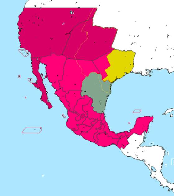Enero de 1840. La República de Río Grande declara se declara independiente. Se trató de un intento de independencia de habitantes de los actuales Estados de Coahuila, Nuevo León, Tamaulipas y Texas.