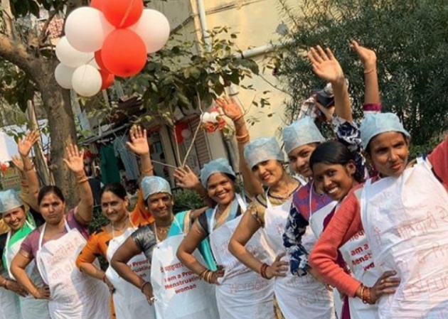 Algunas de las mujeres que participaron en la celebración. Foto: @sachhisaheli