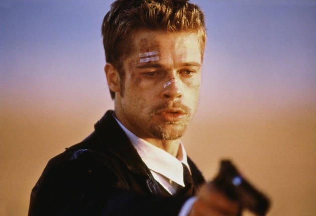 Brad Pitt pasándolo regular en Seven