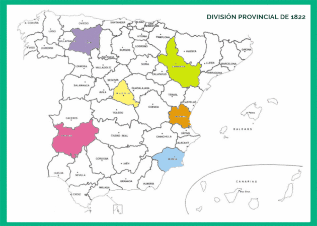Mapa de las Provincias de España