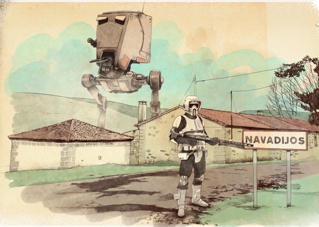 Las tropas imperiales llegan a Ávila