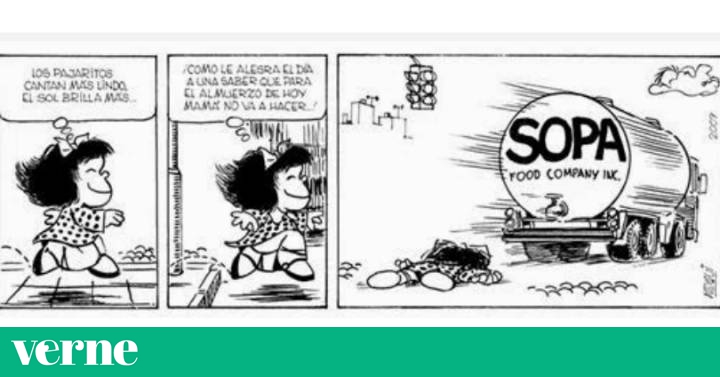 Mafalda y el camión de sopa, la viñeta falsa mexicana sobre el final del personaje de Quino