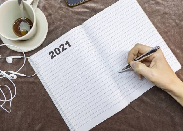 Mucha gente ya ha empezado a redactar sus propósitos