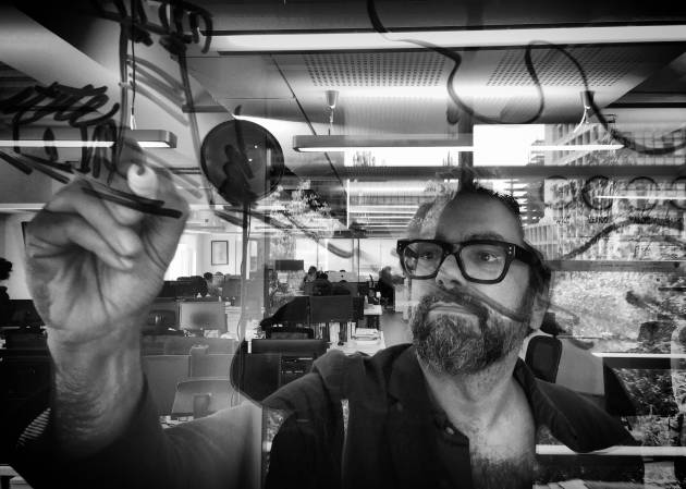 El dibujante Liniers en septiembre de 2018, en Ciudad de México