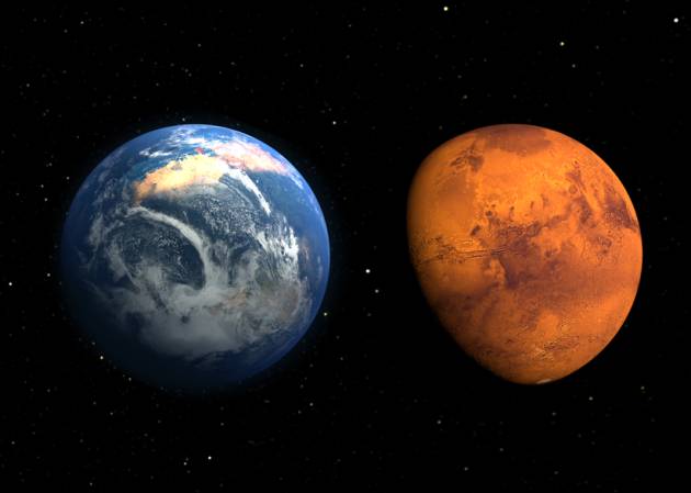 Hace 4000 millones de años los científicos creen que Marte pudo ser un planeta parecido a la Tierra y por lo tanto, puede volver a albergar vida